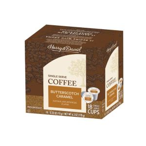 Harry &amp; David Butterscotch Caramel Single Serve Coffee, 18 Count