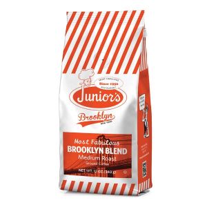 Junior Most Fabulous Brooklyn Blend, Medium Roast Ground Coffee, 12 oz bag 