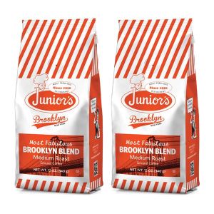 Junior&#039;s Most Fabulous Brooklyn Blend, Medium Roast Ground Coffee, 2/12 oz bags 