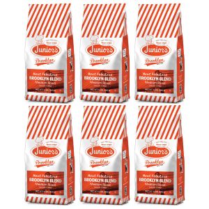 Junior&#039;s Most Fabulous Brooklyn Blend, Medium Roast Ground Coffee, 6/12 oz bags 