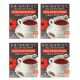 China Mist - Zesty Hibiscus Ginger Organic Black Full Leaf Tea Sachet, 4 Boxes 15 Count Each 