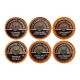 Coffee Lovers Single Serve Sampler: Blueberry Cinnamon Crumble, Chocolate Peanut Butter, Cinnamon Roll, French Vanilla, Hazelnut Cream and Southern Pecan (6 cups per flavor)